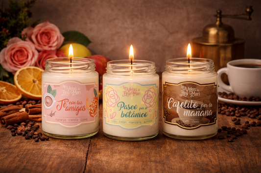 Pack Momentos para compartir | 3 velas aromáticas de soja